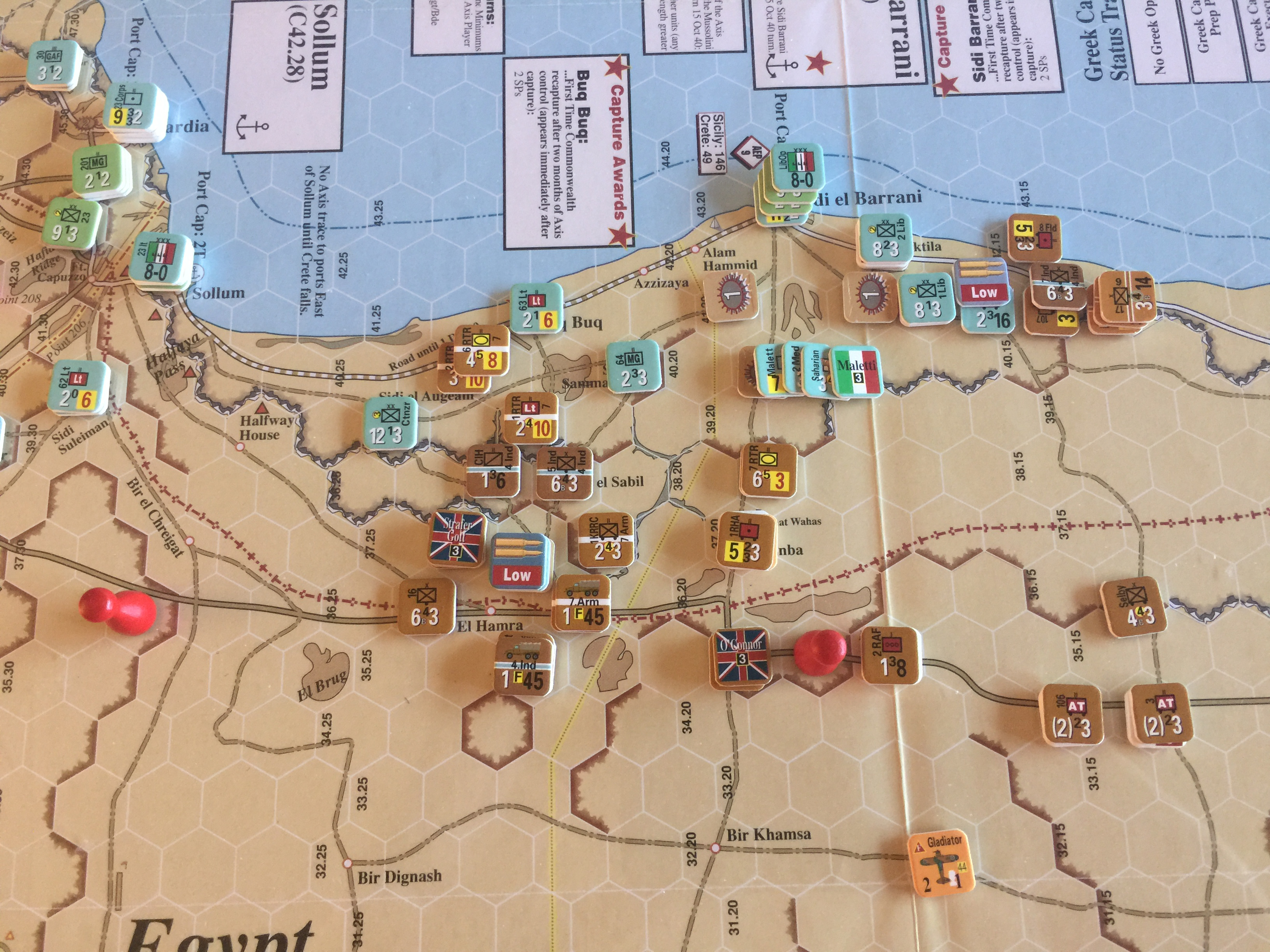 Situation facing Italian Turn
3