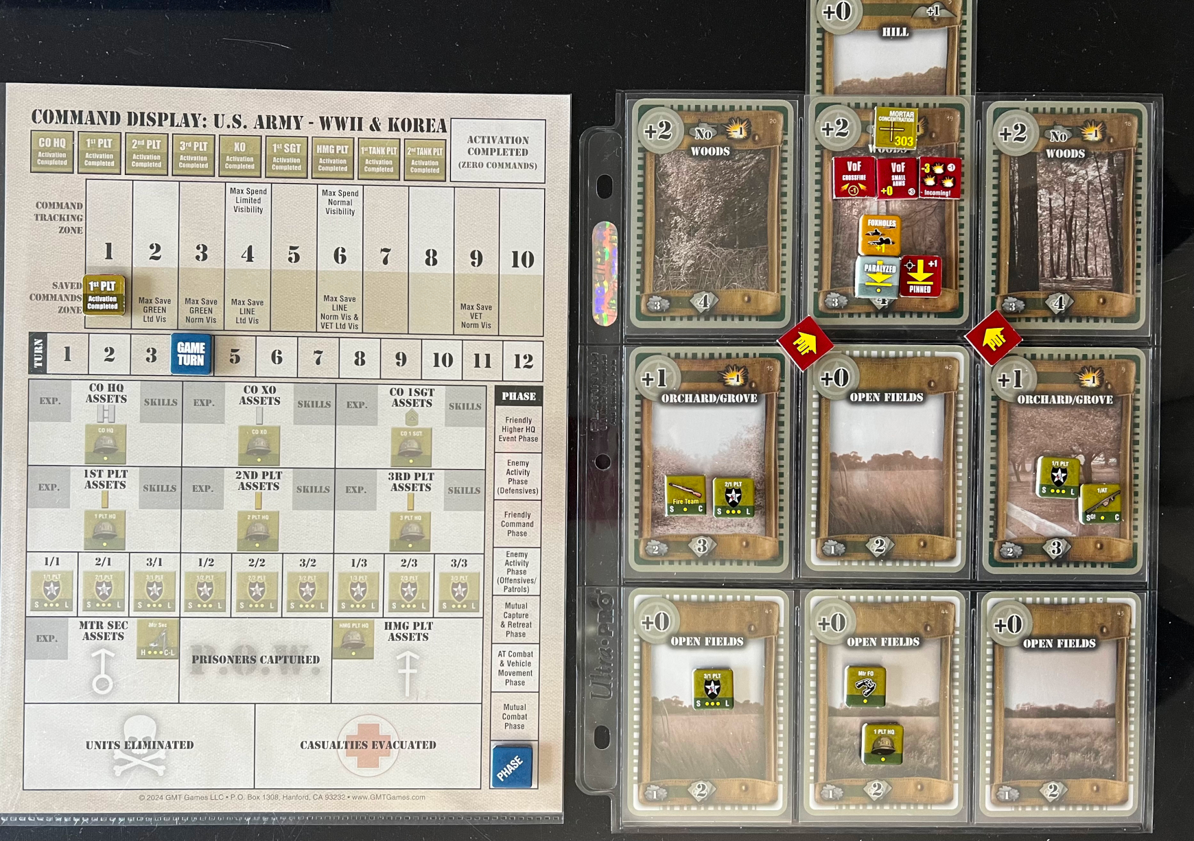 Platoon assault, run 2, end of turn 4