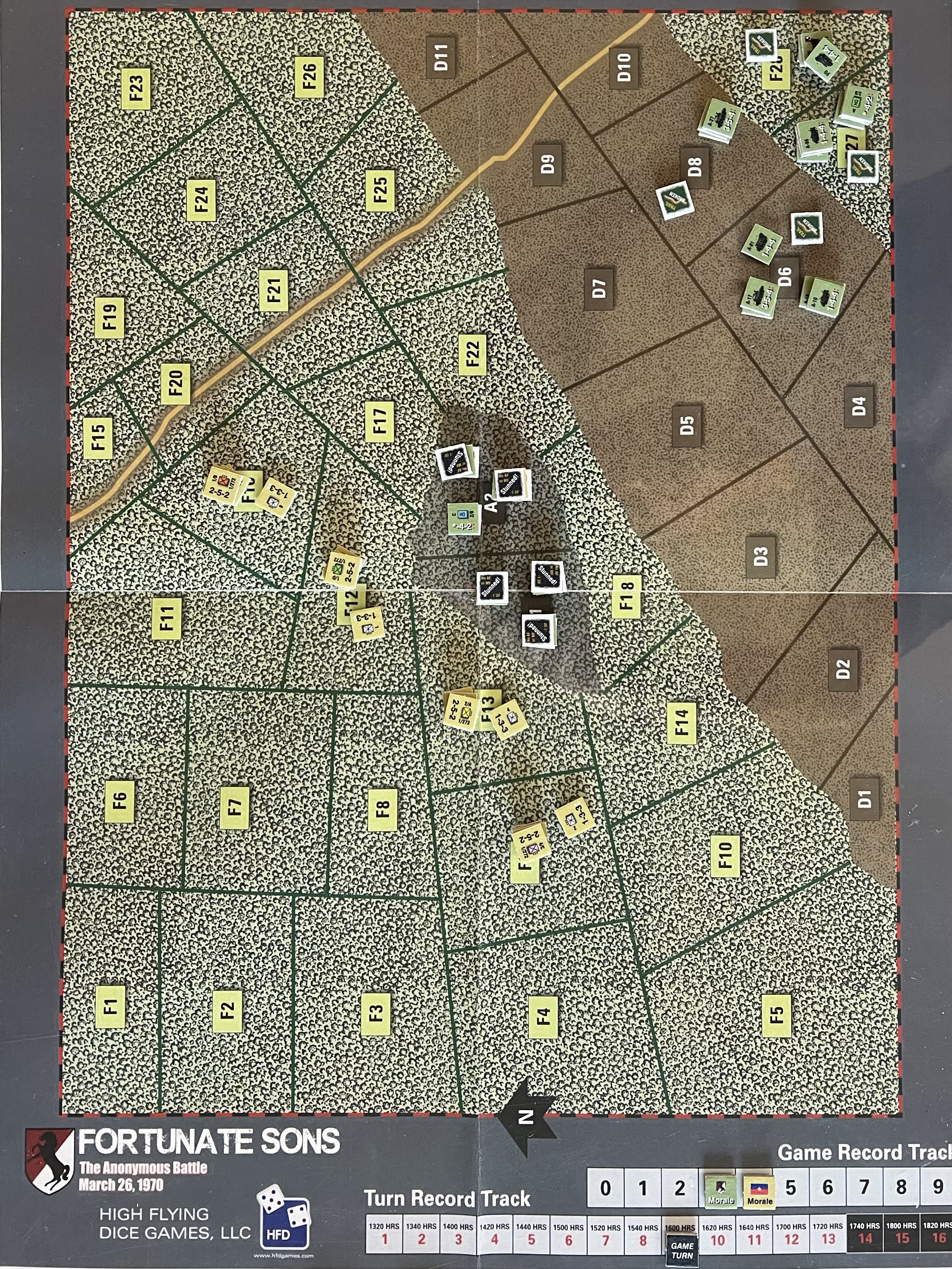 Set up at start of game