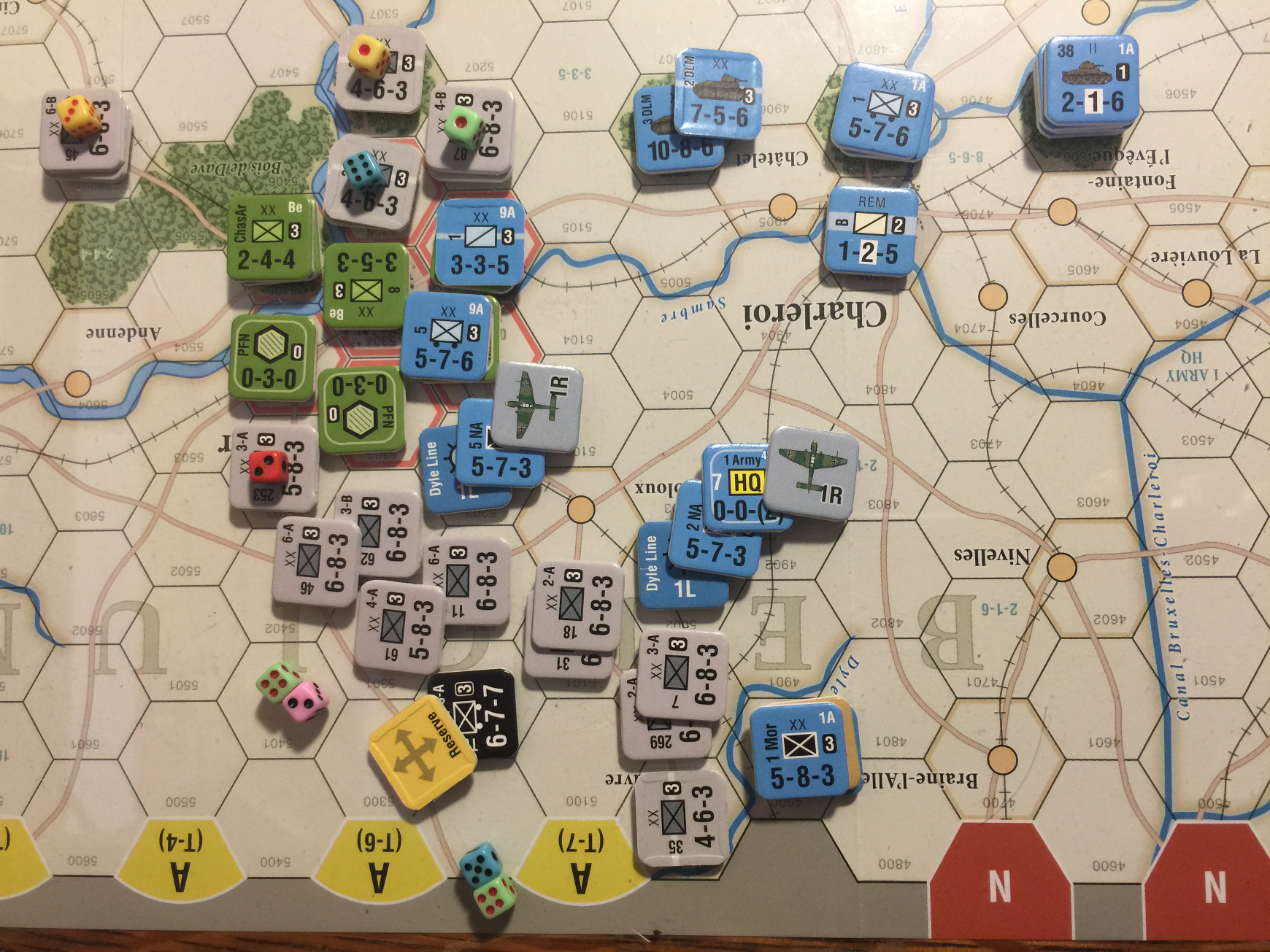 Combat in Turn 6 at the Dyle Line