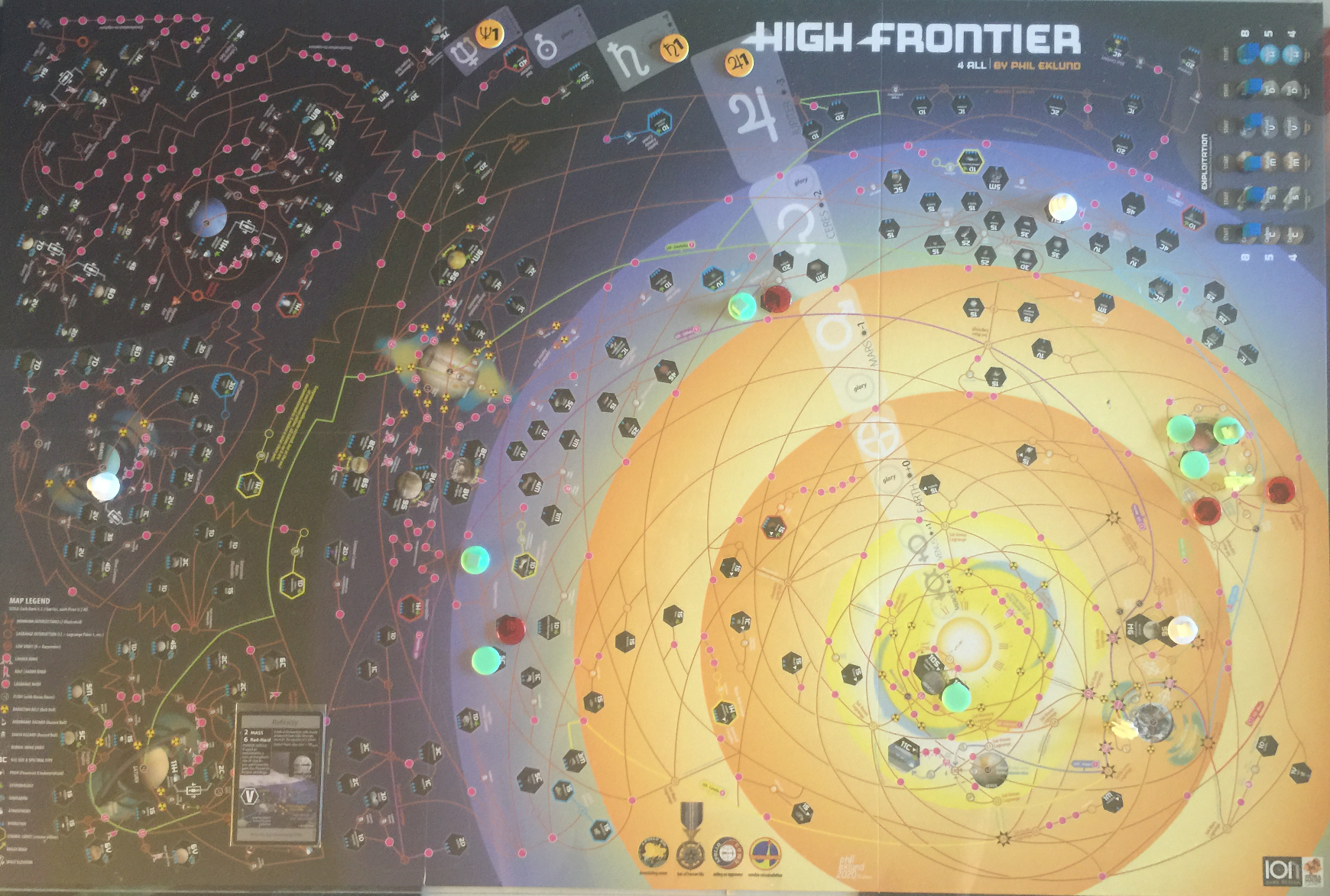 Game state at end of 4 cycles