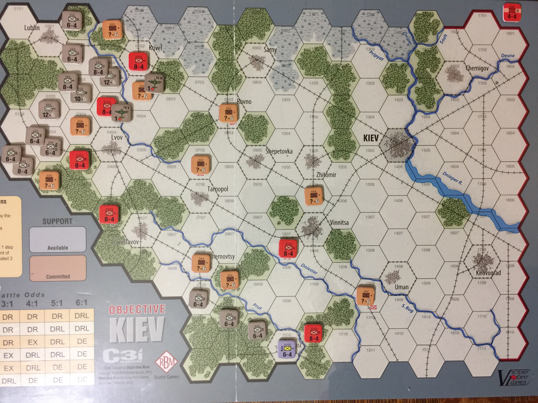 Objective Kiev Game 12 set up