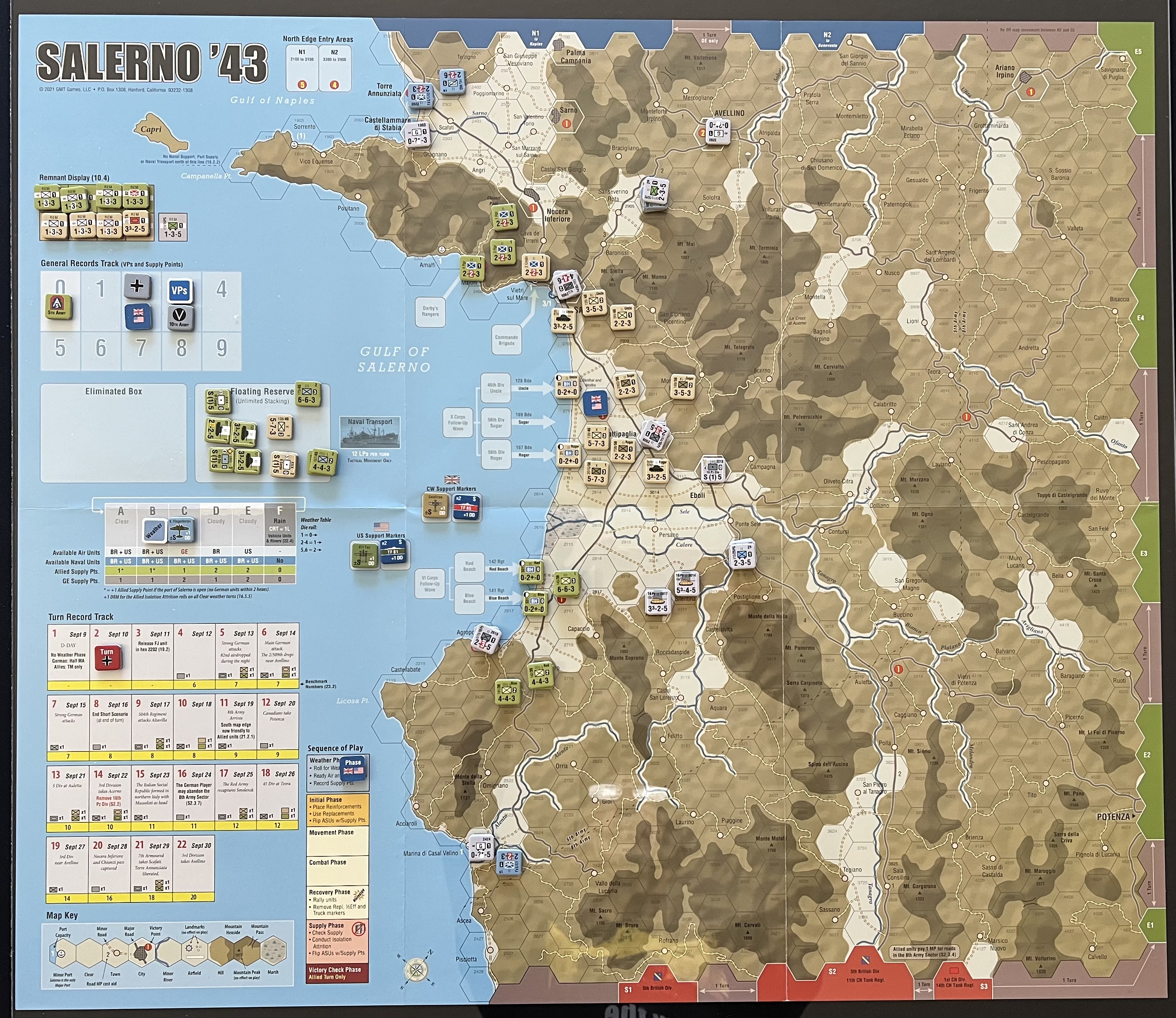 Salern '43 game 1 end of turn 2