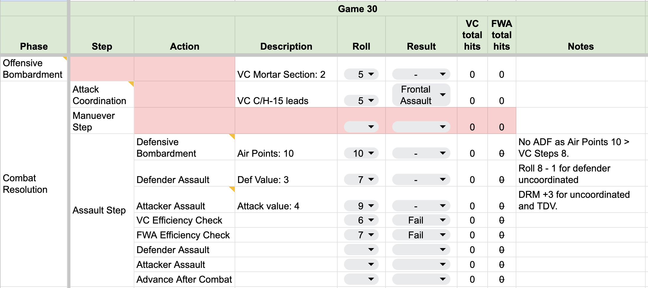 Silver Bayonet Game 30