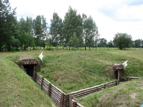 Trenches near Lutezh Bridgehead, Ukraine